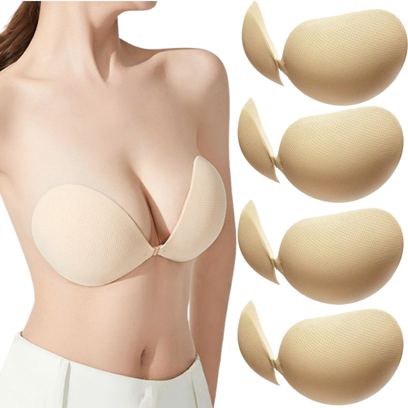 Strapless Bra Backless - Soutien-gorge adhésif push-up en silicone épaissi